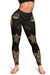 Vanuatu Women's Leggings - Gold Tentacle Turtle - Polynesian Pride