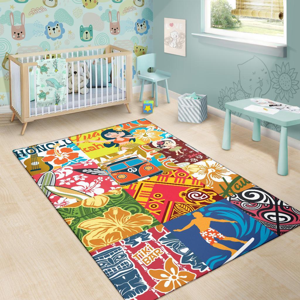 Hawaii Polynesian Area Rug - Famous Ones In Hawaii - Polynesian Pride