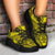 Polynesian Plumeria Mix Yellow Black Chunky Sneakers - Polynesian Pride