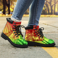 Polynesian 13 Season Boots - Polynesian Pattern - Polynesian Pride