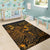 Fiji Area Rugs Turtle Hibiscus Gold - Polynesian Pride