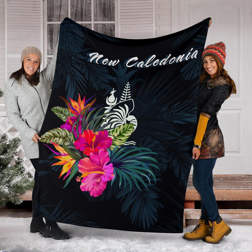 New Caledonia Polynesian Premium Blanket - Tropical Flower - Polynesian Pride