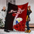 Philippines Polynesian Custom Personalised Premium Blanket - Coat Of Arm With Hibiscus - Polynesian Pride