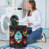 Guam Laundry Basket Hibiscus Polynesian Pattern - Polynesian Pride