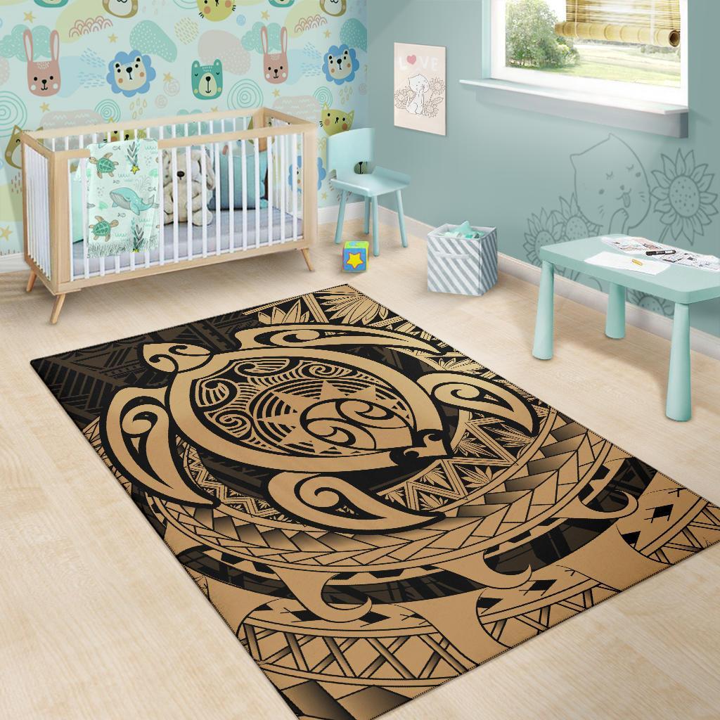 Hawaii Polynesian Turtle Rug - Gray - Polynesian Pride