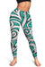 Polynesian Maori Ethnic Ornament Turquoise Hawaii Women's Leggings AH - Polynesian Pride