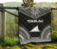 Tokelau Premium Quilt - Tokelau Flag Polynesian Chief Black Version - Polynesian Pride