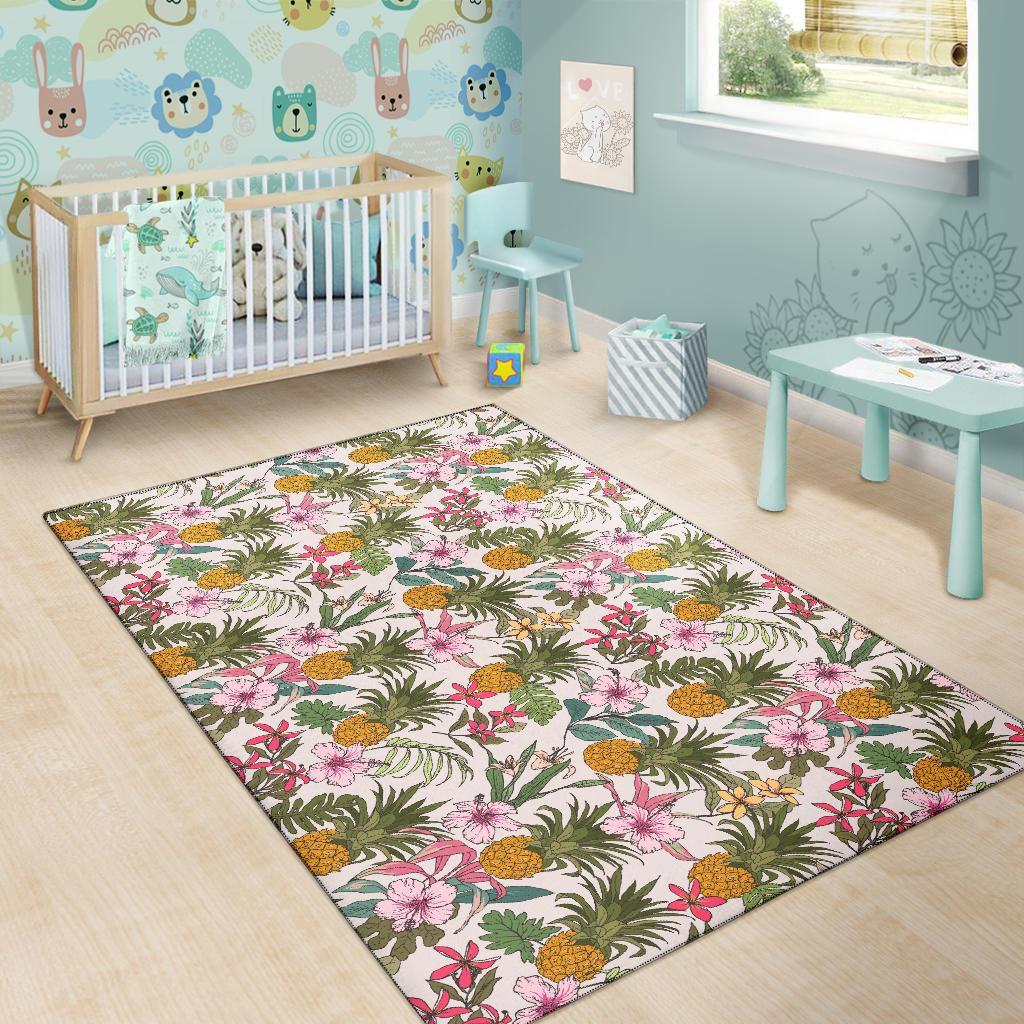 Tropical Pineaapple Rug - Polynesian Pride