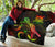 Tuvalu Polynesian Premium Quilt - Turtle With Blooming Hibiscus Reggae - Polynesian Pride