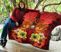 Nauru Personalised Premium Quilt - Tribal Tuna Fish - Polynesian Pride