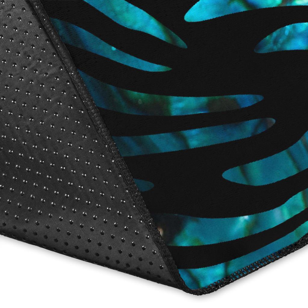 Hawaii Ohana Honu Paua Shell Rug - Polynesian Pride