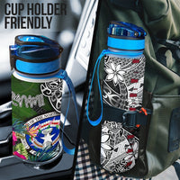 Northern Mariana Islands Hydro Tracking Bottle - Turtle Plumeria Banana Leaf - Polynesian Pride