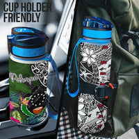 Pohnpei Hydro Tracking Bottle - Turtle Plumeria Banana Leaf - Polynesian Pride