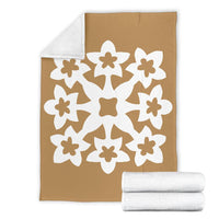 Hawaiian Premium Blanket Royal Pattern - Gold - A1 Style - Polynesian Pride