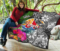 Tahiti Premium Quilt - Turtle Plumeria Banana Leaf - Polynesian Pride