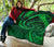 New Zealand Maori Mangopare Premium Quilt Polynesian - Green - Polynesian Pride