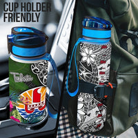 Tahiti Hydro Tracking Bottle - Turtle Plumeria Banana Leaf - Polynesian Pride