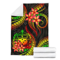 Samoa Polynesian Premium Blanket - Reggae Plumeria - Polynesian Pride