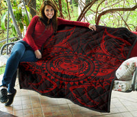 Samoa Polynesian Premium Quilt - Samoa Red Seal - Polynesian Pride