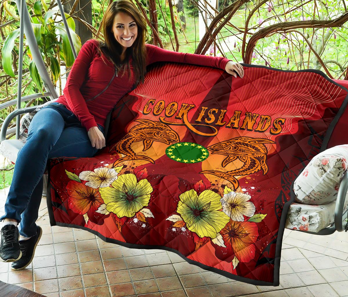 Cook Islands Premium Quilt - Tribal Tuna Fish - Polynesian Pride