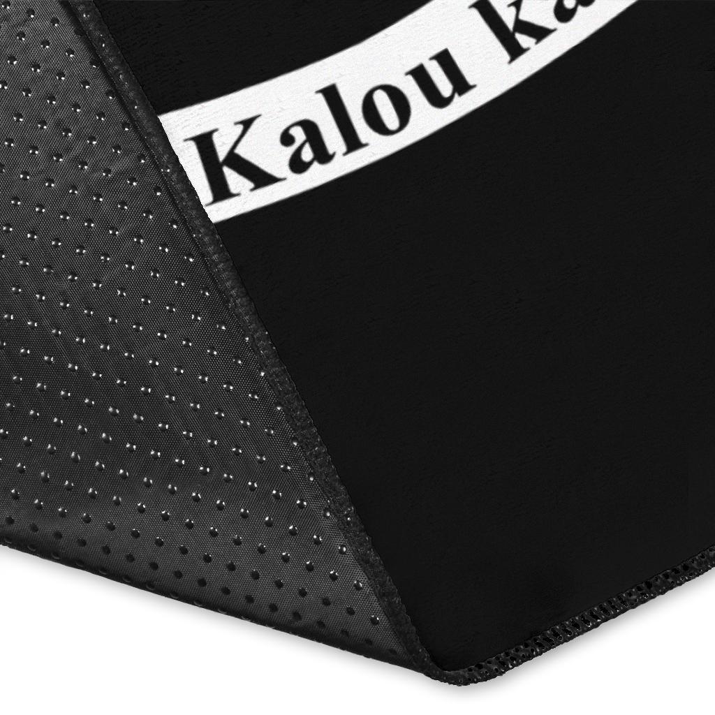 Fiji Polynesian Custom Personalised Area Rug - Tribal Wave Tattoo Flag Style - Polynesian Pride