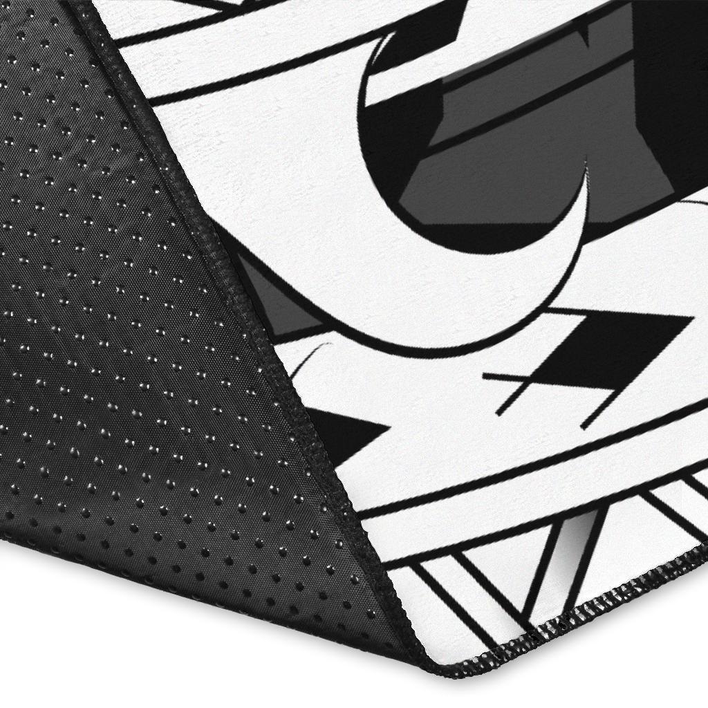 Hawaii Polynesian Turtle Rug - White - Polynesian Pride