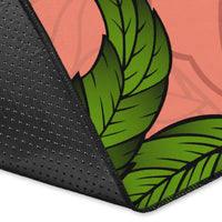 Hawaii Turtle Hibiscus Pink Rug - Fide Style - Polynesian Pride