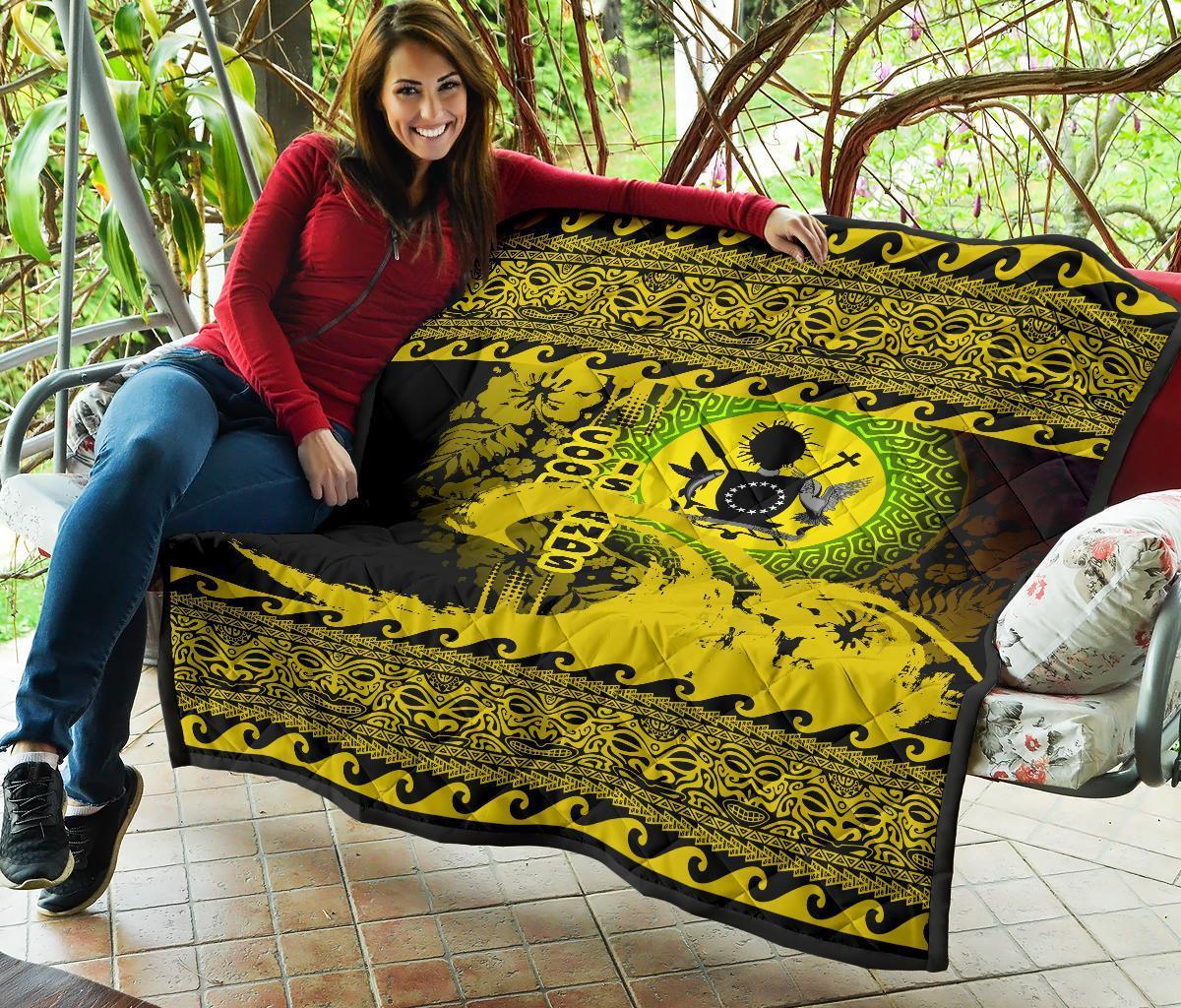 Cook Island Quilt Wave Yellow Design - Polynesian Pride