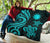 Nauru Premium Quilt - Turquoise Tentacle Turtle - Polynesian Pride