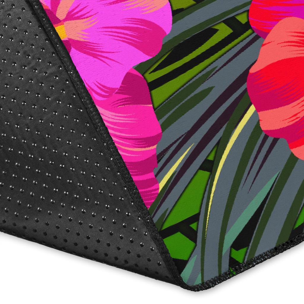 The Philippines Polynesian Area Rug - Hibiscus and Banana Leaves - Polynesian Pride