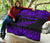 Aotearoa New Zealand Maori Premium Quilt Silver Fern - Purple - Polynesian Pride