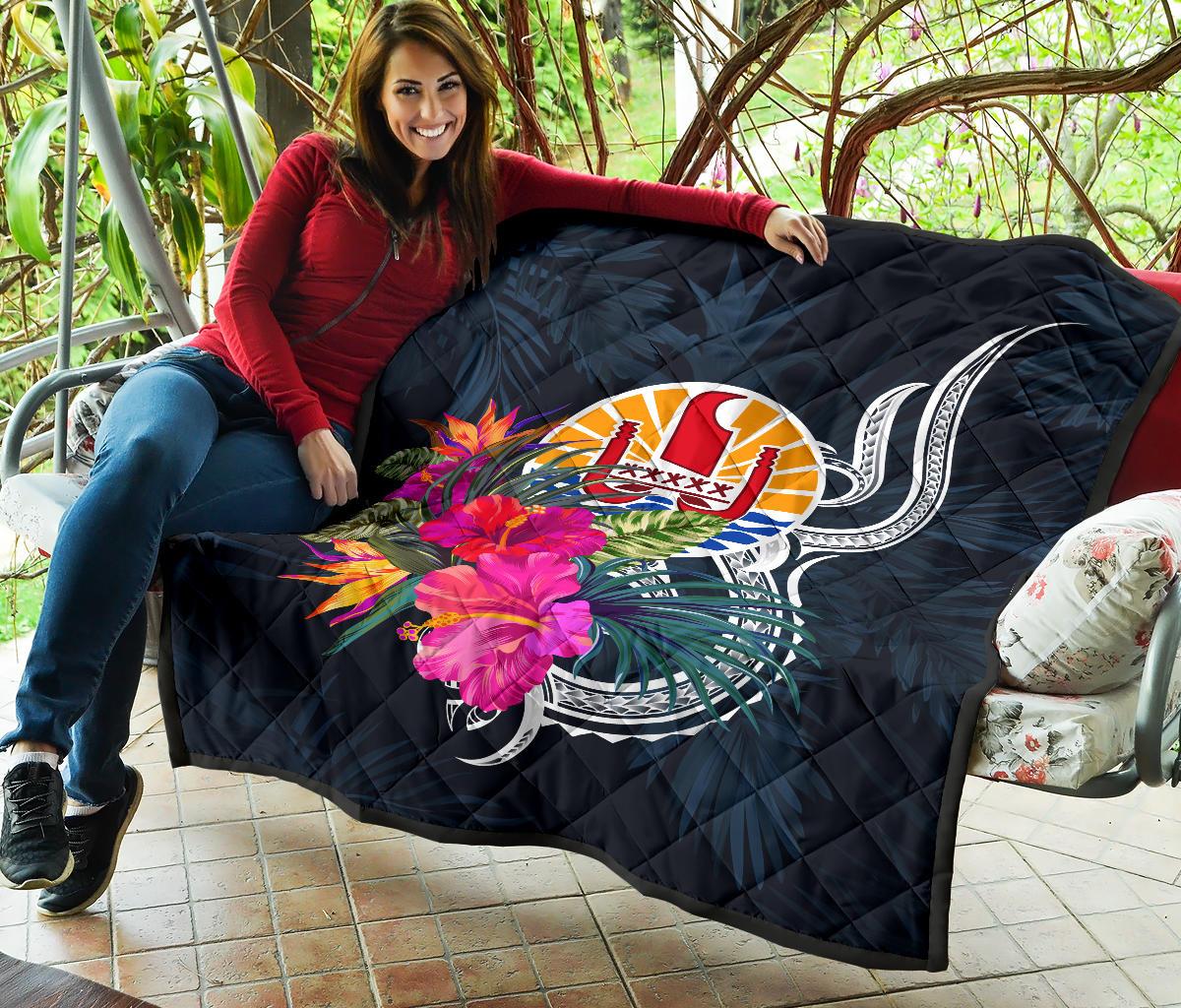 Tahiti Polynesian Premium Quilt - Tropical Flower - Polynesian Pride