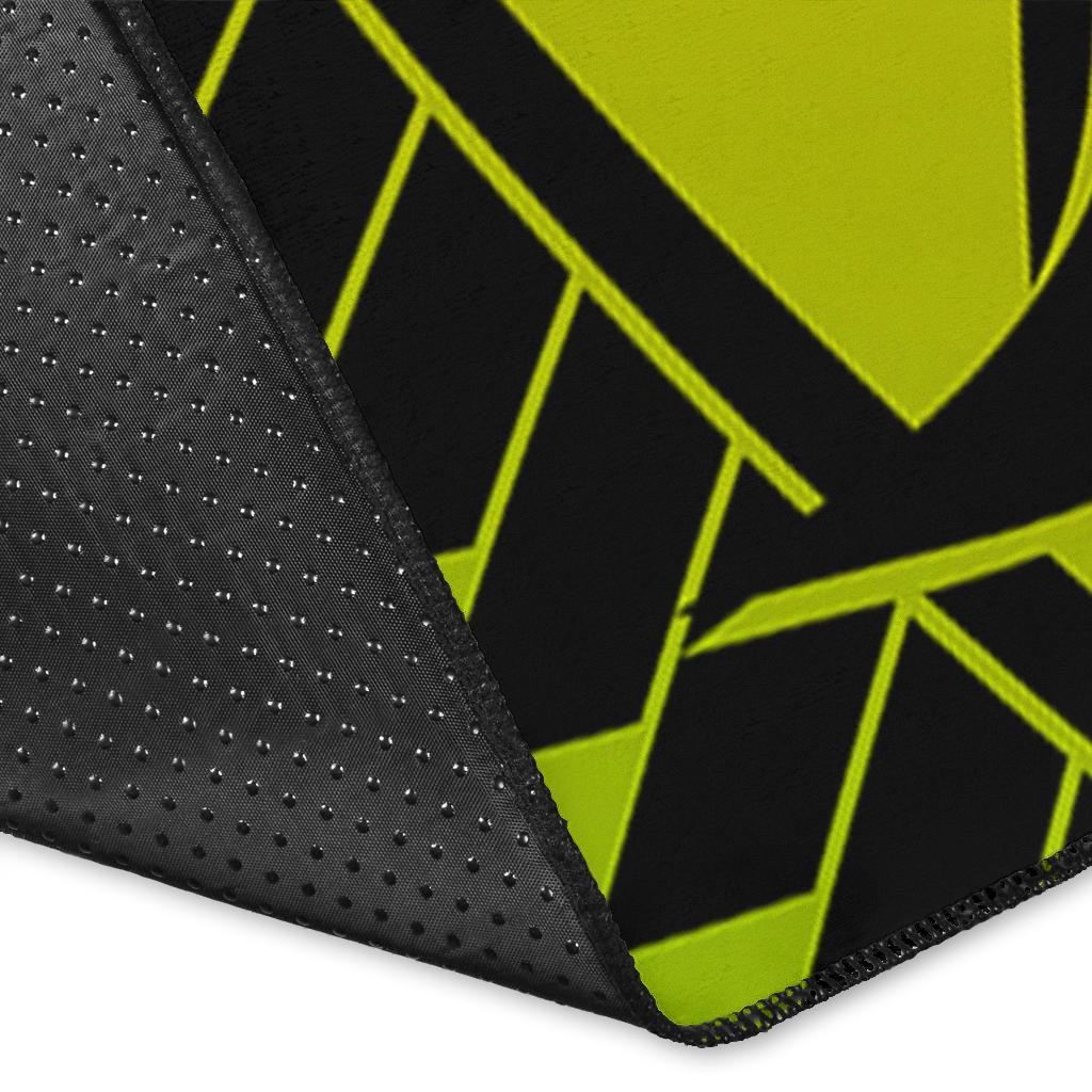 Pohnpei Area Rug - Polynesian Hook And Hibiscus (Raggae) - Polynesian Pride