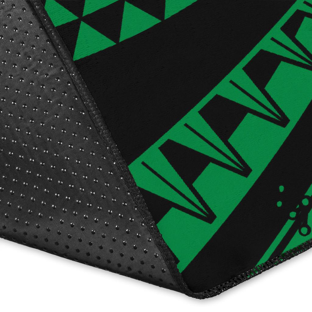 Hawaiian Kanaka Honu Hibiscus Tornado Polynesian Area Rug AH - Polynesian Pride