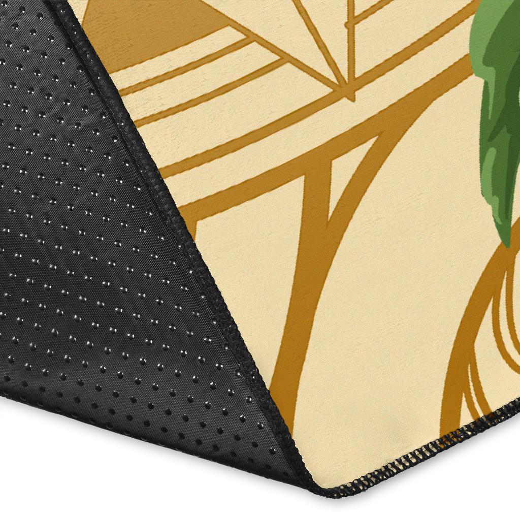 hawaii Rug - Kanaka Maoli Rug Strong Pattern Hibiscus Plumeria AH - Polynesian Pride