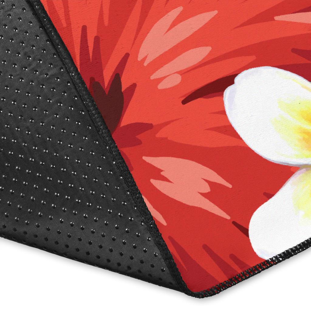 Hawaii Sea Turtle Hibiscus Plumeria Rug - Polynesian Pride