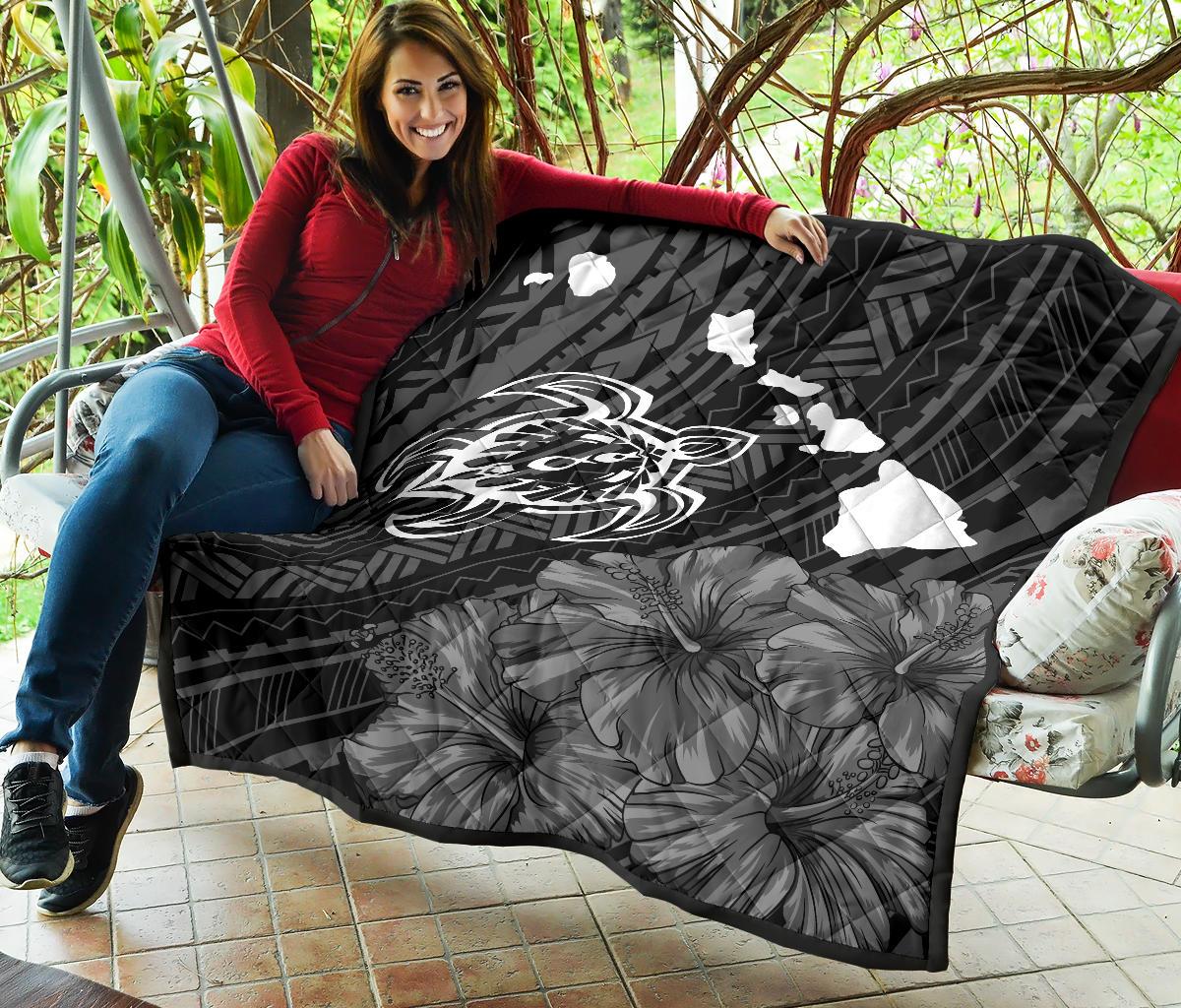 Hawaii Sea Turtle Is Swimming Toward Premium Quilt - Polynesian Pride