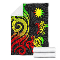 Nauru Premium Blanket - Reggae Tentacle Turtle - Polynesian Pride