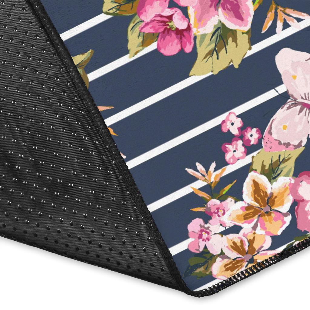 Tropical Butterfly Pink Rug - Polynesian Pride