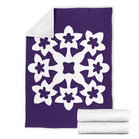 Hawaiian Premium Blanket Royal Pattern - Purple - A1 Style - Polynesian Pride