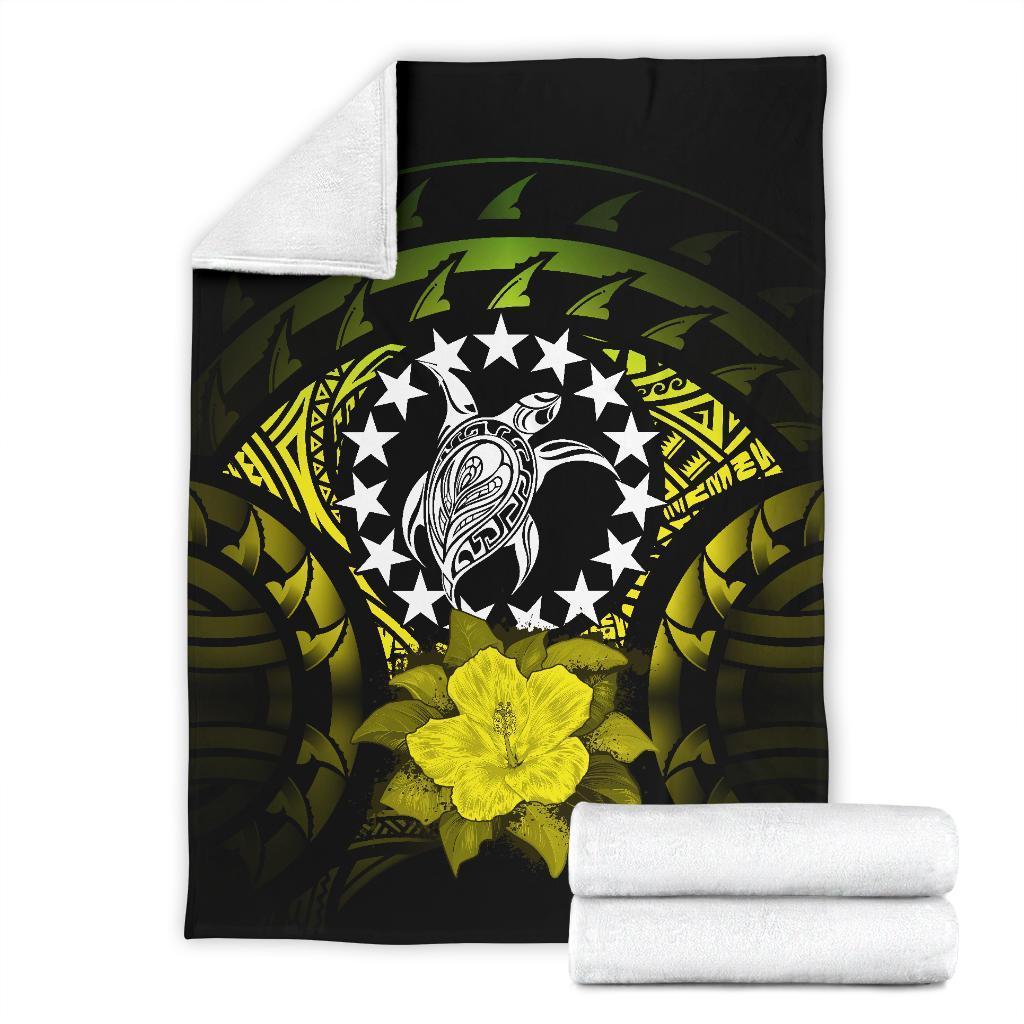 Cook Islands Premium Blanket - Hibiscus White - Polynesian Pride