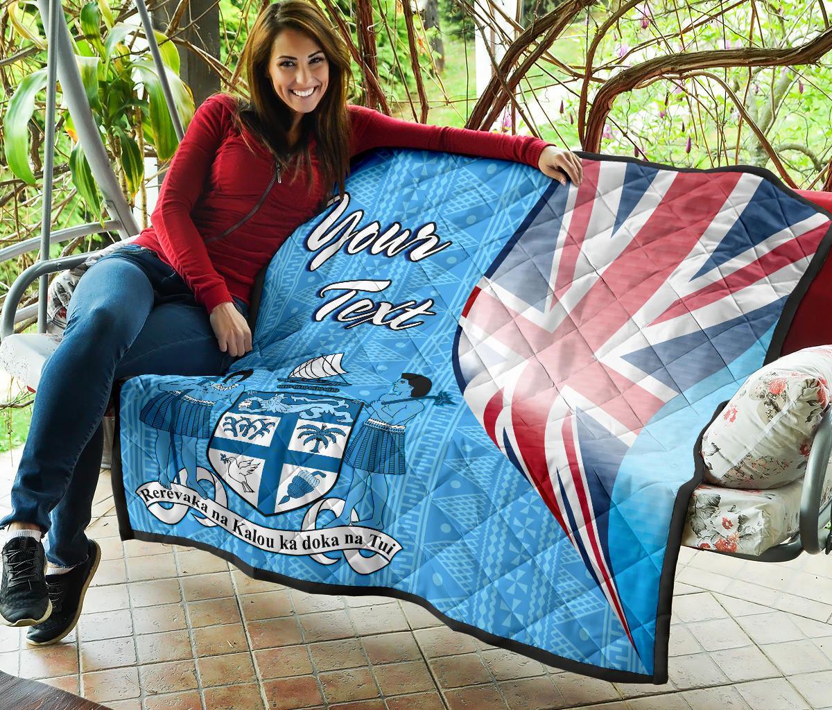Fiji Custom Personalised Premium Quilt - Fiji Flag - Polynesian Pride