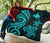 Papua New Guinea Premium Quilt - Turquoise Tentacle Turtle - Polynesian Pride