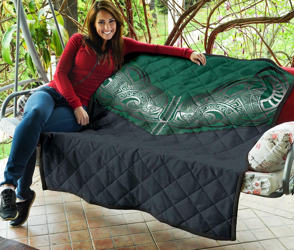 Koru Polynesian Tattoo Premium Quilt - Polynesian Pride
