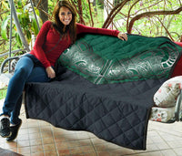 Koru Polynesian Tattoo Premium Quilt - Polynesian Pride