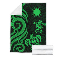 Nauru Premium Blanket - Green Tentacle Turtle - Polynesian Pride