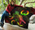 Pohnpei Polynesian Premium Quilt - Turtle With Blooming Hibiscus Reggae - Polynesian Pride