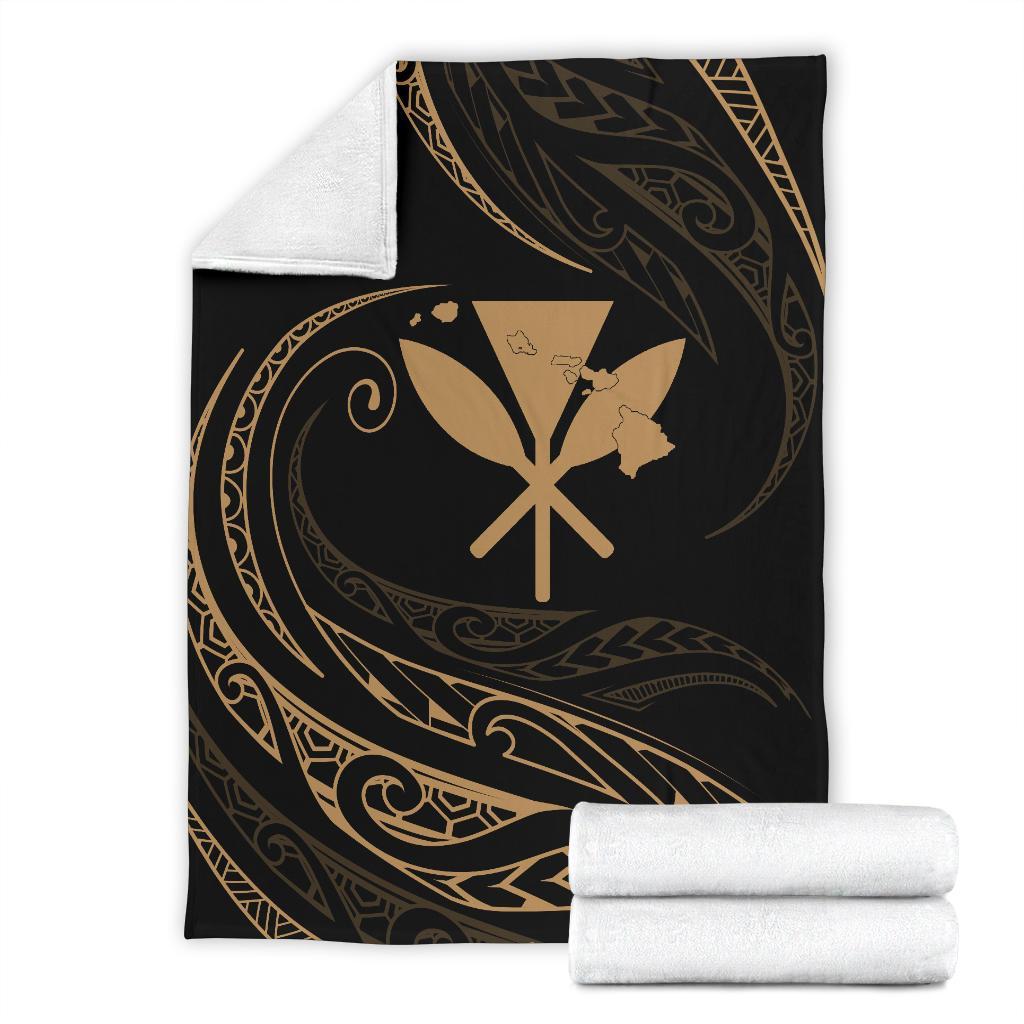 Kanaka Premium Blanket - Gold - Frida Style - Polynesian Pride