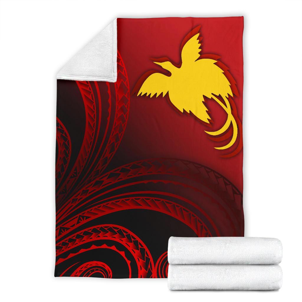 Papua New Guinea Premium Blanket - Raggiana Bird of Paradise Polynesian Patterns - Polynesian Pride
