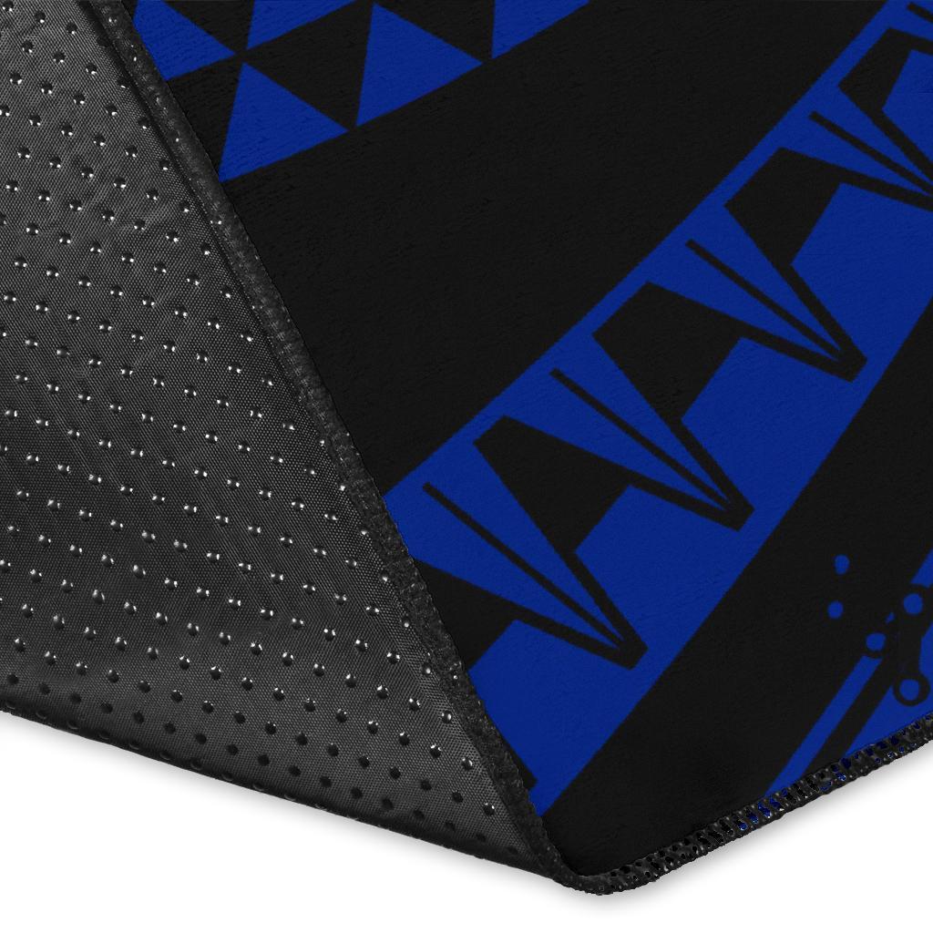 Hawaiian Kanaka Honu Hibiscus Tornado Polynesian Area Rug AH - Polynesian Pride